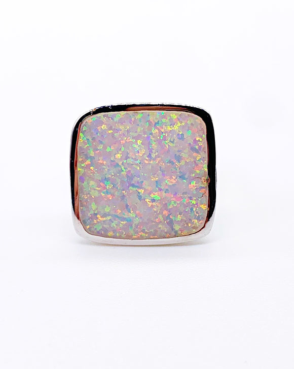 WHITE OPAL BLOCK ⋄ Size 6.75