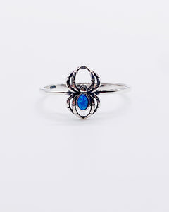 BLUE OPAL SPIDER RING ⋄ Size 9.75