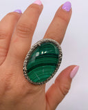 MALACHITE STATEMENT RING