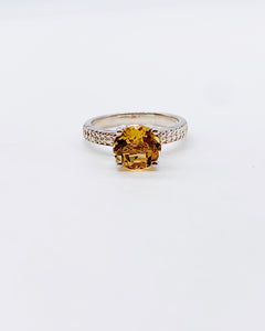 CITRINE SOLITAIRE RING