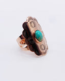 ROSE GOLD TURQUOISE RING