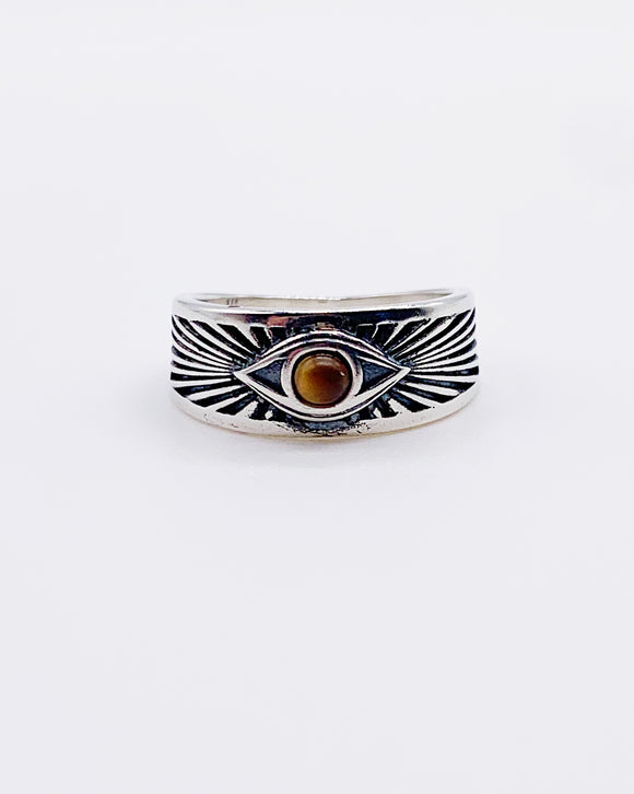 TIGER EYE OJO RING ⋄ Size 5