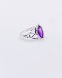 AMETHYST TRIQUETRA RING • Sz 7