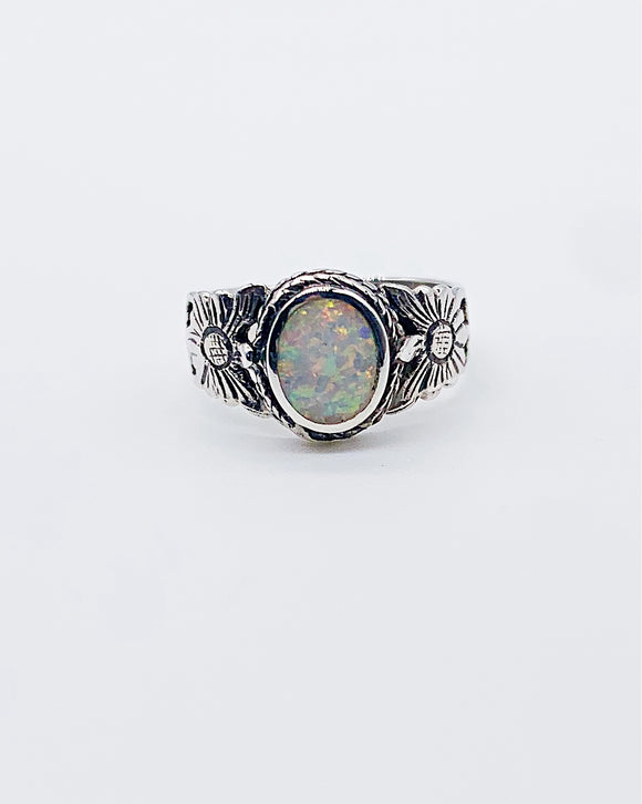 OPAL SUNFLOWER RING ⋄ Size 4