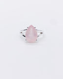 ROSE QUARTZ DROP RING ⋄ Size 5