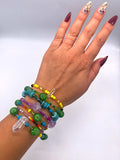 GEMSTONE CRYSTAL BEAD BRACELET