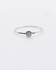 WHITE OPAL RING ⋄ Size 7