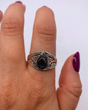 LABRADORITE DROP RING ⋄ Size 10