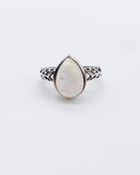 MOONSTONE DROP RING ⋄ Size 6