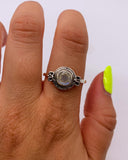 MOONSTONE LOOP RING