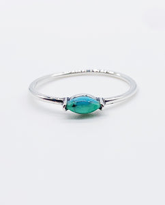 TURQUOISE SOLITAIRE RING ⋄ Size 9
