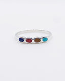 MULTISTONE ROW BAND ⋄ Size 8