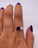 AMETHYST CHANNEL RING