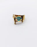 AURA QUARTZ GOLD RING