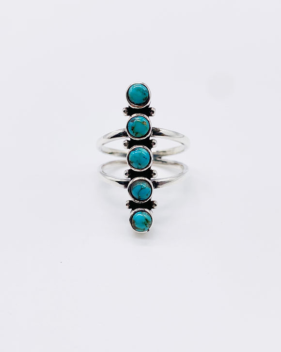 TURQUOISE STACK RING ⋄ Size 7