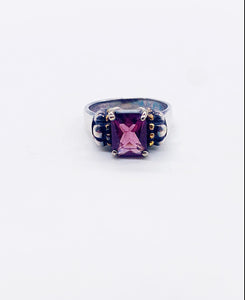 AMETHYST DROP BAND ⋄ Size 7.75