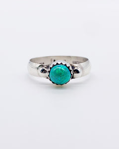 ZUNI GREEN OPAL RING ⋄ Size 8.75