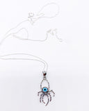 EVIL EYE SPIDER NECKLACE