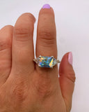 ANGEL AURA QUARTZ BLOCK RING