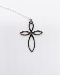 PETAL CROSS NECKLACE