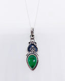 GREEN ONYX DROP NECKLACE