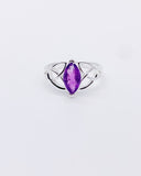 AMETHYST TRIQUETRA RING • Sz 7