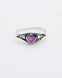 PINK OPAL HEART RING ⋄ Size 7.5
