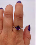 AMETHYST CLAW RING