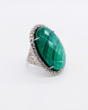 MALACHITE STATEMENT RING