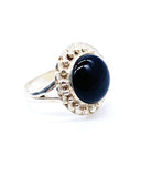 ROUND ONYX RING ⋄ Size 8