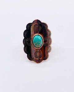 ROSE GOLD TURQUOISE RING