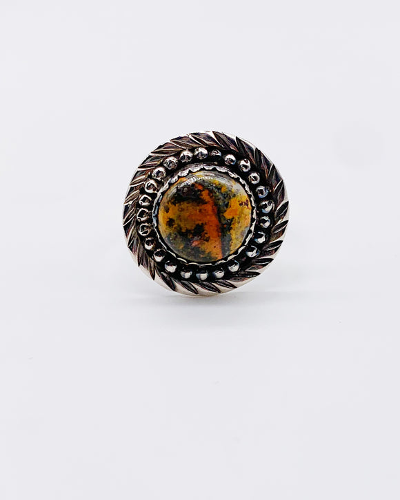 BUMBLEBEE JASPER RING ⋄ Size 7