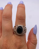 ONYX SWIRL BAND ⋄ Size 8.5