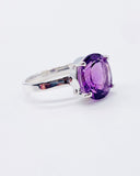 OVAL AMETHYST RING ⋄ Size 9