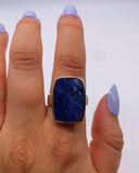 SODALITE BLOCK RING ⋄ Size 8
