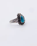 TURQUOISE SWIRL DROP RING