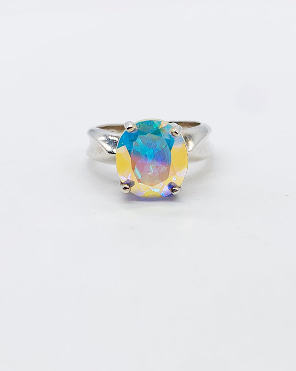 ANGEL AURA QUARTZ RING • Sz 7