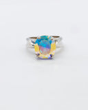 ANGEL AURA QUARTZ RING • Sz 7