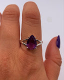 AMETHYST PEAR RING ⋄ Size 8.75