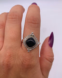 ONYX DIAMOND RING ⋄ Size 8
