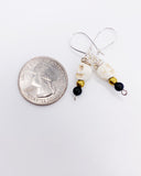 ONYX SKULL EARRINGS