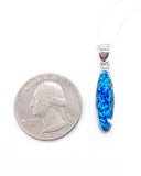 BLUE OPAL DROP NECKLACE