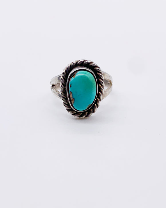 TURQUOISE WOVEN RING