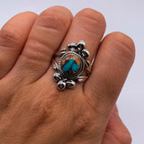 SPINY OYSTER TURQUOISE POINT RING ⋄ Size 9