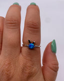 BLUE OPAL BUNNY RING ⋄ Size 6.25