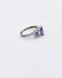 PURPLE CZ MARQUISE BAND