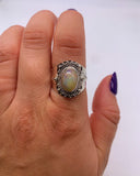 ETHIOPIAN OPAL SWIRL RING