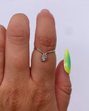 NAVAJO PINK OPAL V BAND RING ⋄ Size 4.5