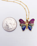 GOLD BUTTERFLY NECKLACE