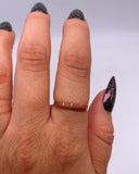 ZUNI CORAL INLAY BAND RING ⋄ Size 6.5